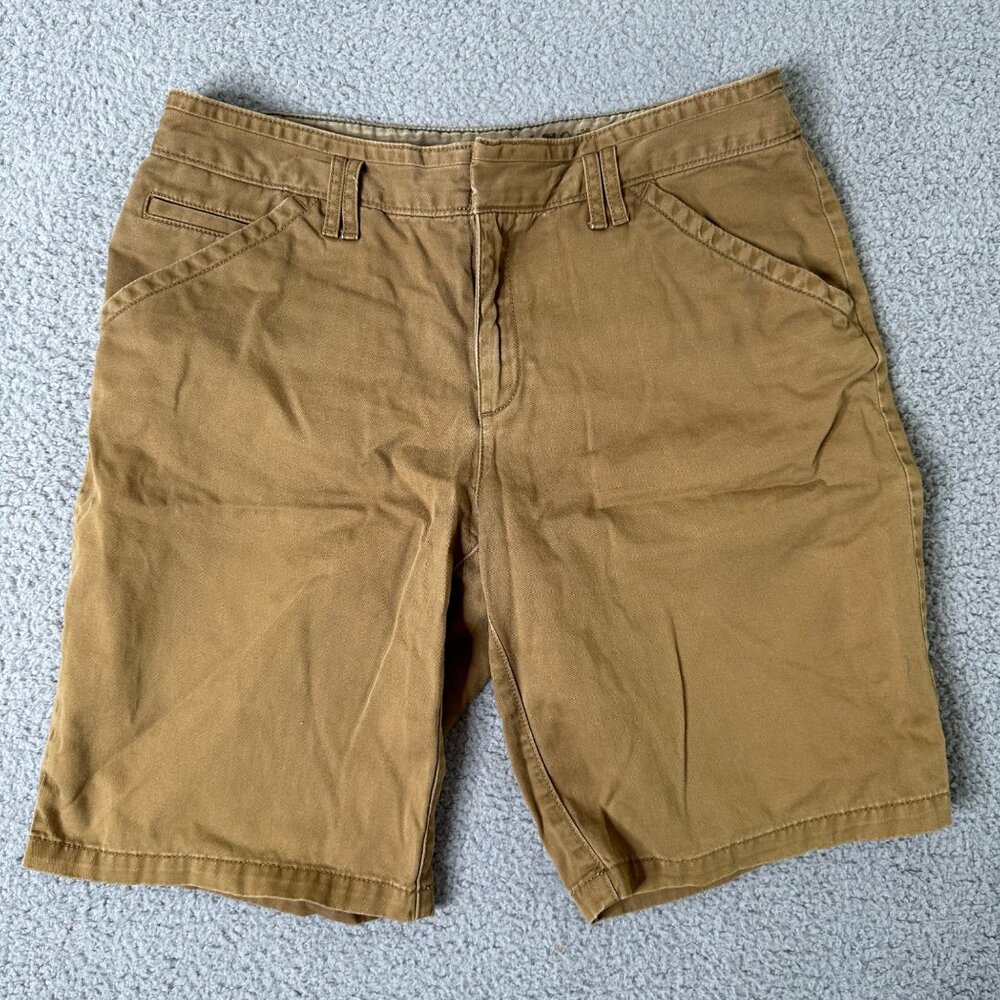 Eddie Bauer Bermuda Shorts Womens Size 10 Legend Wash Brown Hiking Outdoor
